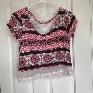 Going out top with lacy bottom